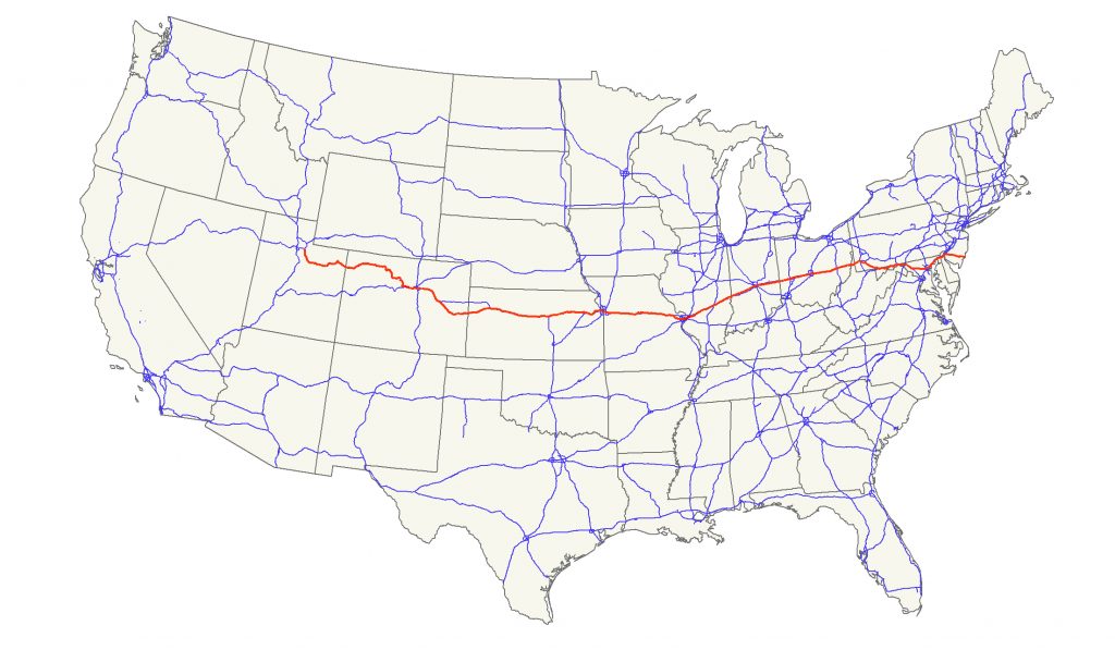 U.s. Route 40 - Wikipedia - Map Of I 40 In Texas - Printable Maps