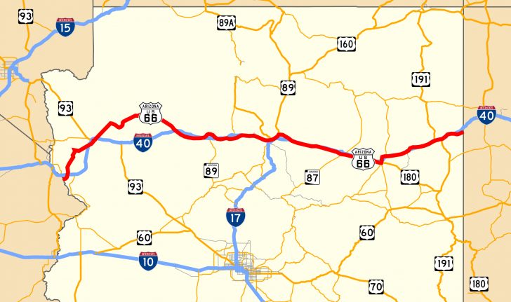 Route 66 Texas Map