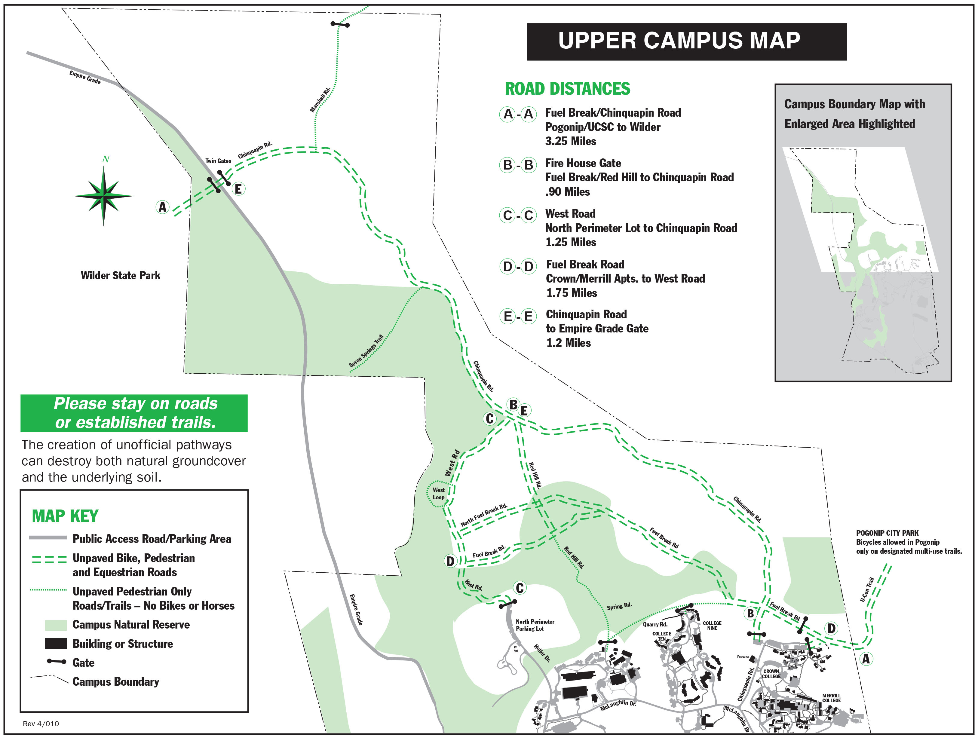 Ucsc Upper Campus Map Greenandwhite For Map Uc Santa Cruz Big Map - University Of California Santa Cruz Campus Map