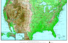 United States Elevation Map - Topographic Map Of Florida Elevation