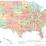 United States Labeled Map   Printable Us Map With Cities