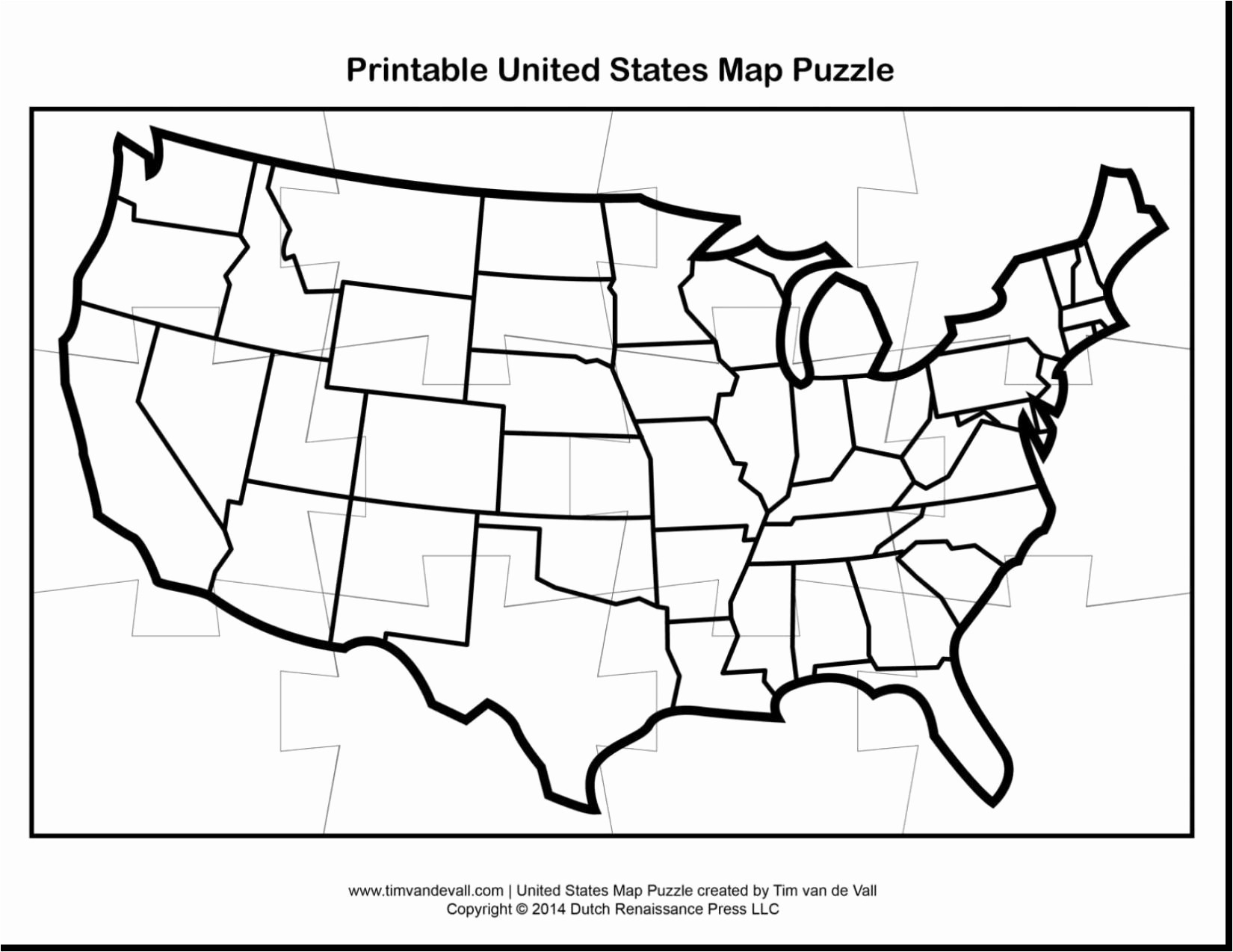 United States Map Jigsaw Puzzle Valid United States Map Puzzle Valid - United States Map Puzzle Printable