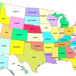 United States Map With State Names And Capitals Printable New United   Printable Map Of The Usa States