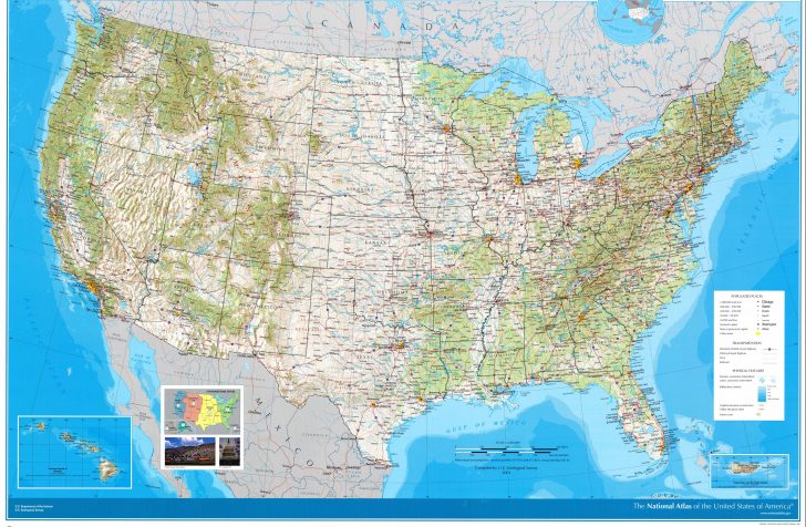 Large Usa Map Printable