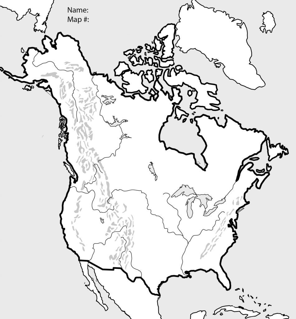 United States Outline Map Printable @ Blank Us And Canada Map - Blank