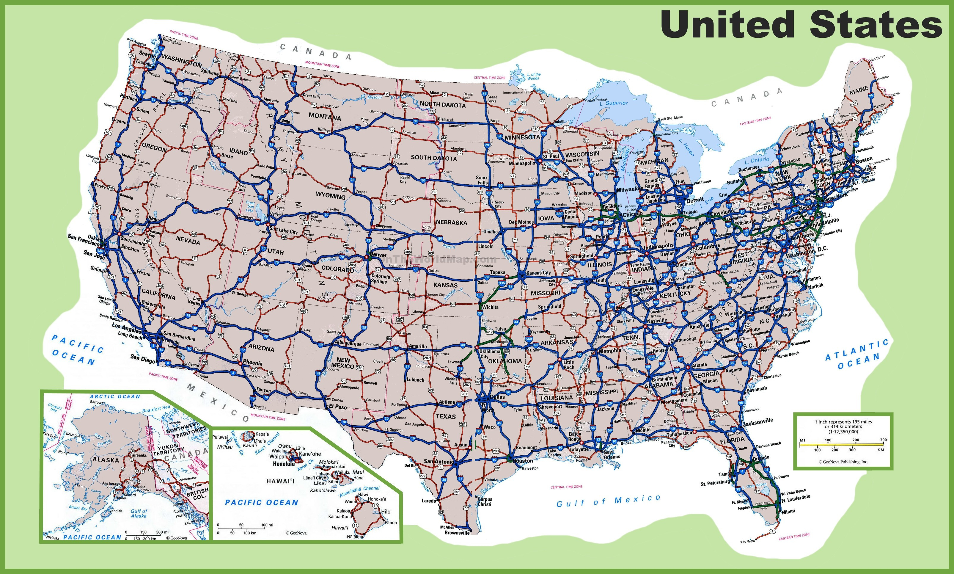 United States Road Map Fabric Fresh 10 New Printable Map North - Printable Road Maps By State