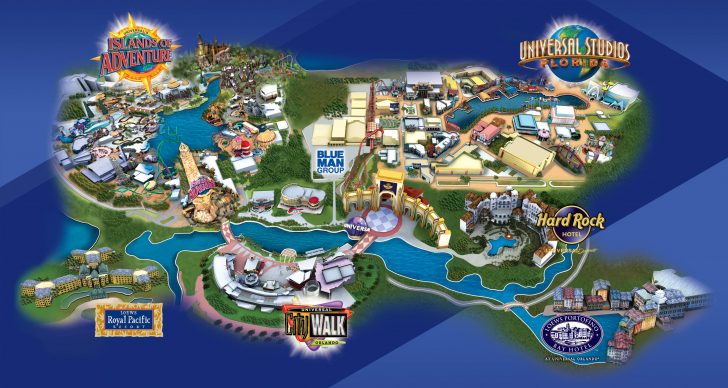 Map Of Universal Florida Hotels