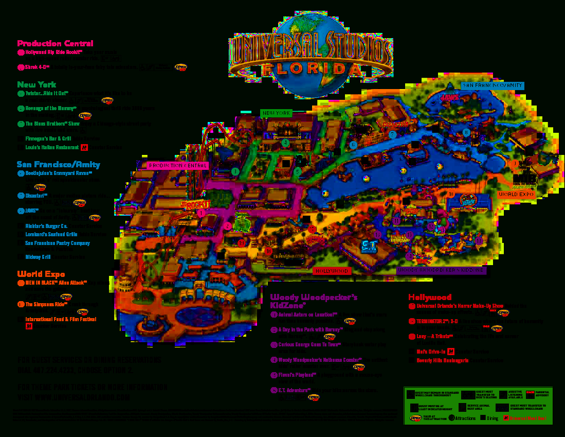 Universal Orlando Park Map 2013 | Orlando Theme Park News: Wdw - Florida Theme Parks On A Map