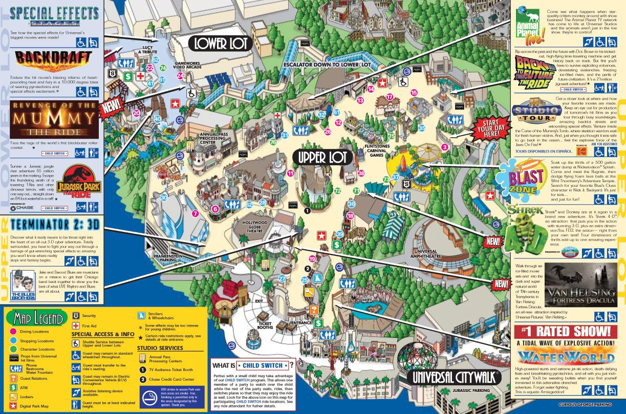 Universal Studios Map | Disneyland/california | Pinterest - Universal Studios California Map