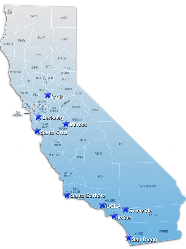 University Of California Berkeley Campus Map Printable Map - Colleges ...