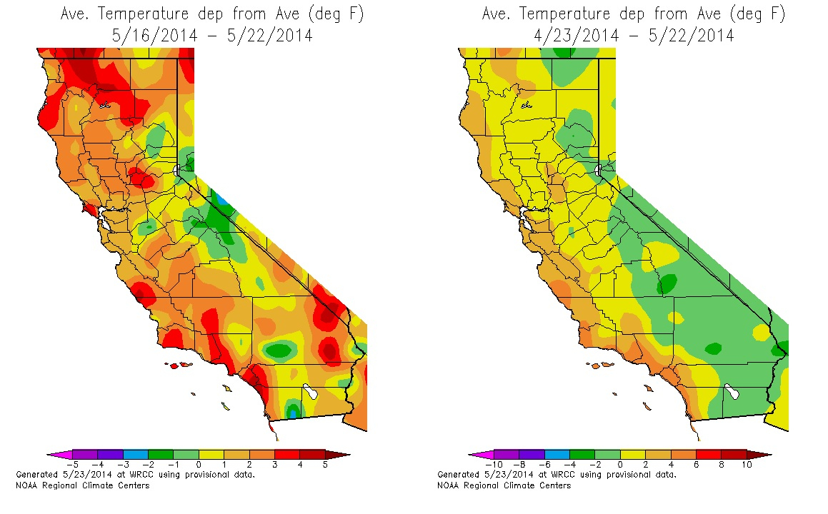 Update From The Pacific Institute California River Map California - California Temperature Map Today