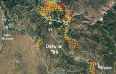 Updated Map Of Detwiler Fire Map California Fire Map California - Fire Map California 2017