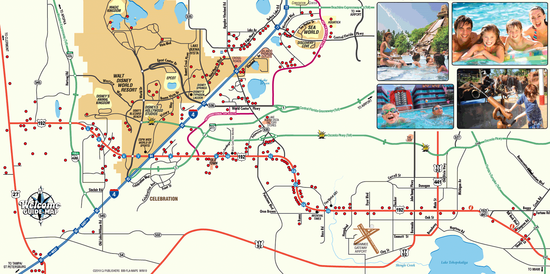 Us-192 Hotel Locator Map - Hotels In Orlando &amp;amp; Kissimmee - Map Of Hotels In Kissimmee Florida