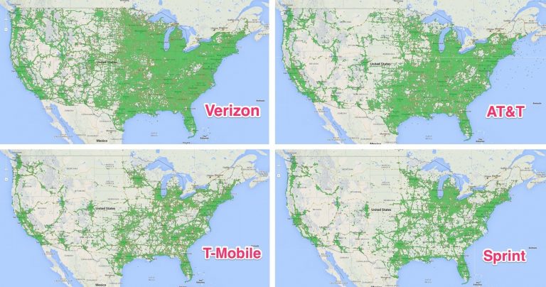 Us Cellular 4G Coverage Map Att National Coverage New Sprint 4G - At&t