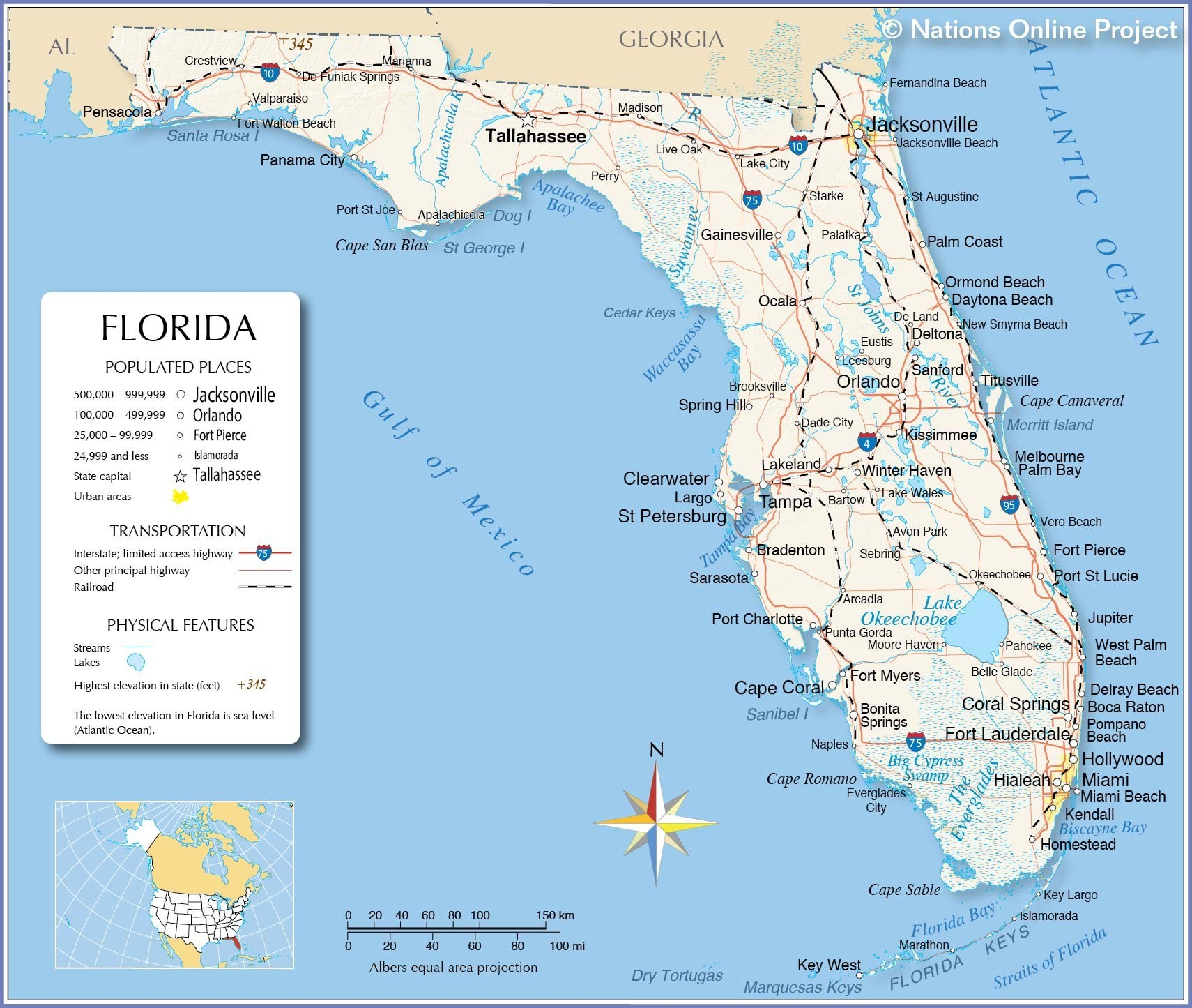 Us East Coast Ports Map Valid For Map Florida Beaches Near Tampa - Map Of Florida Beaches