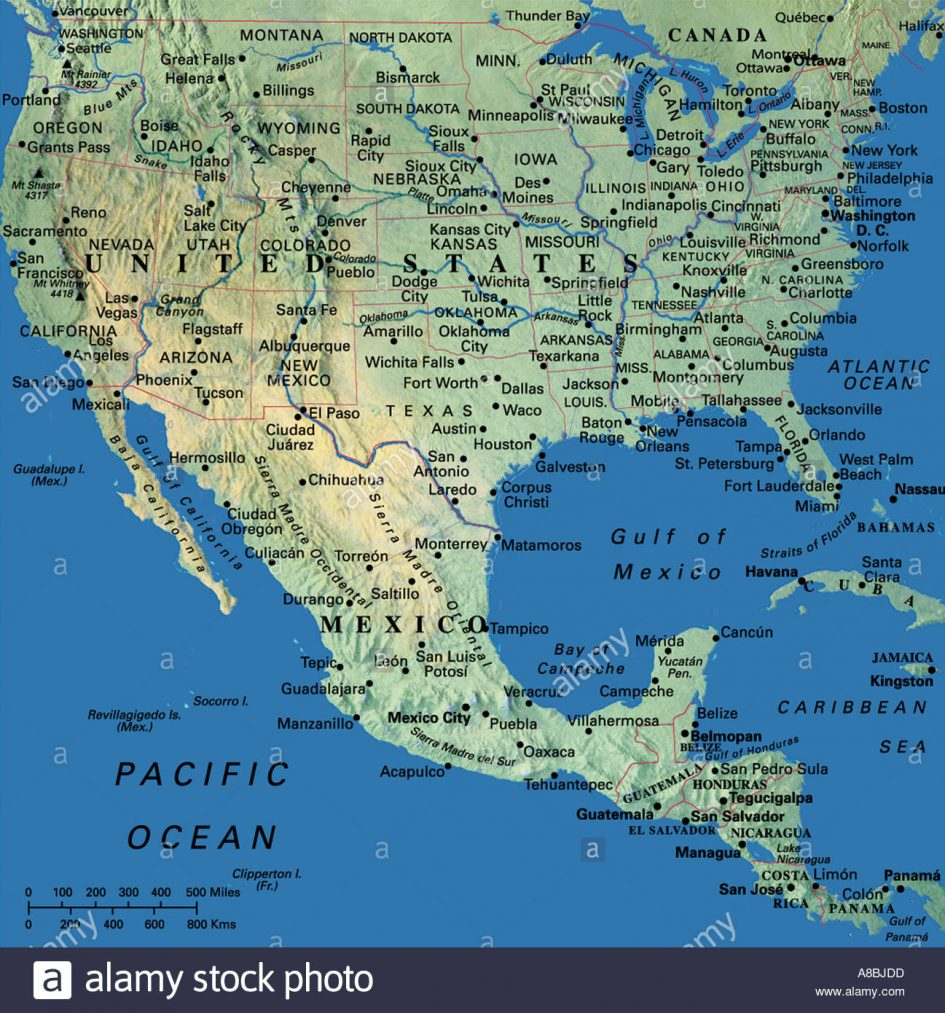 Us Map. Geographical Map Of Western Us: West Coast Usa Map Stock - Map Of West Coast Of Florida Usa
