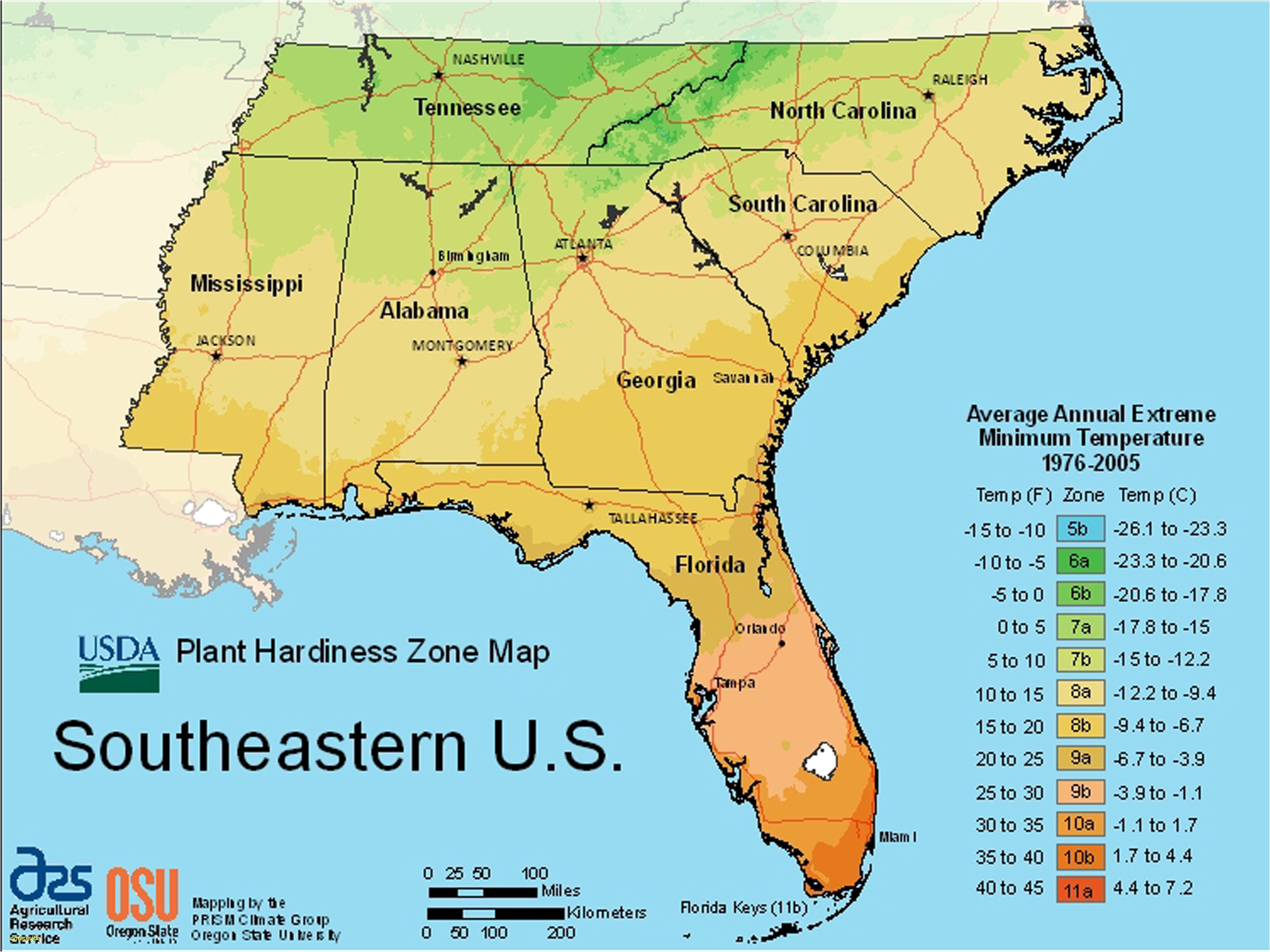 Us Map Of Growing Zones Elegant Usda Plant Hardiness Zone Map Maps - Florida Growing Zones Map