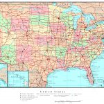 Us Map Of States Printable Large Detailed Political And Road Map Of   Printable Us Road Map