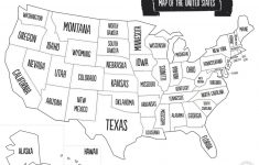 Us Map The South Printable Usa Map Print New Printable Blank Us - United States Travel Map Printable