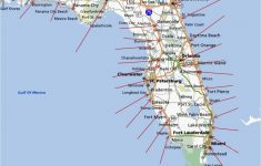 Us Map With Coastal Cities Florida Coast Map Beautiful United States - West Florida Beaches Map