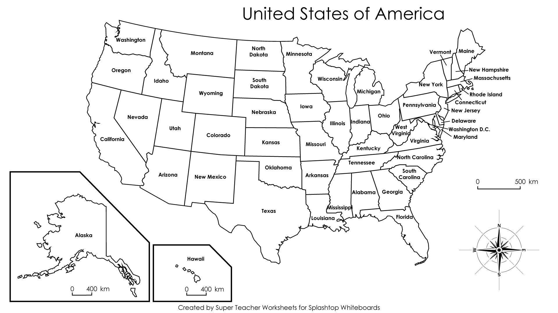 Us State Map Label Worksheet Us Regions Worksheets 4 Elegant - Printable Picture Of United States Map