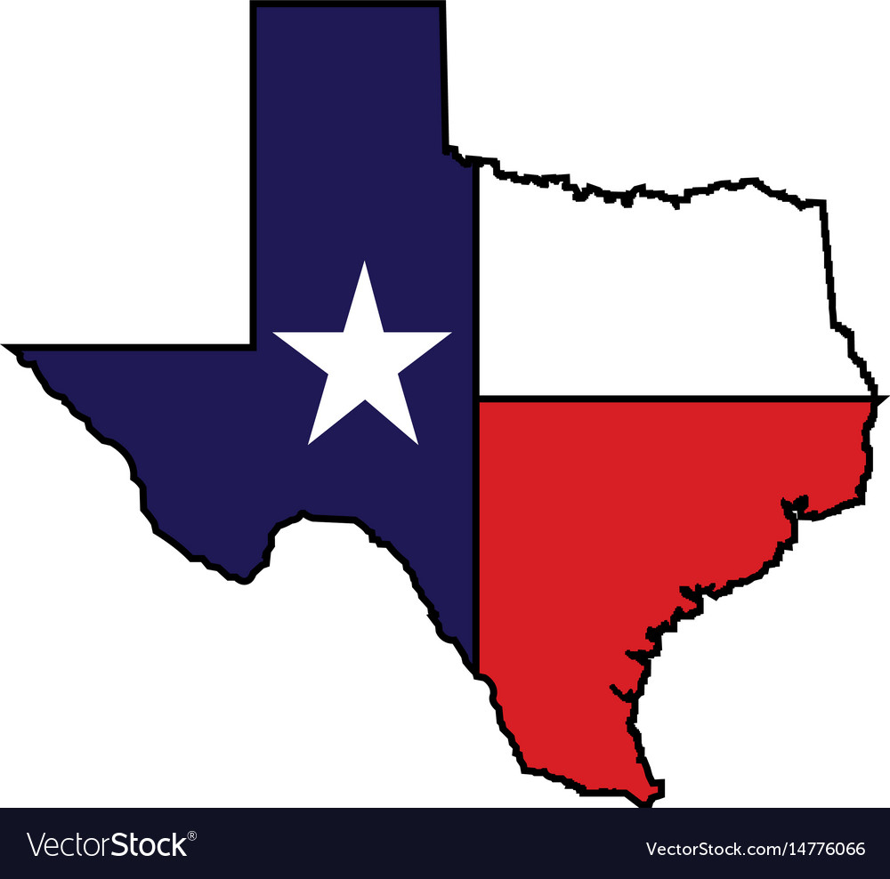 Us State Of Texas Map Logo Design Royalty Free Vector Image - Free Texas Map