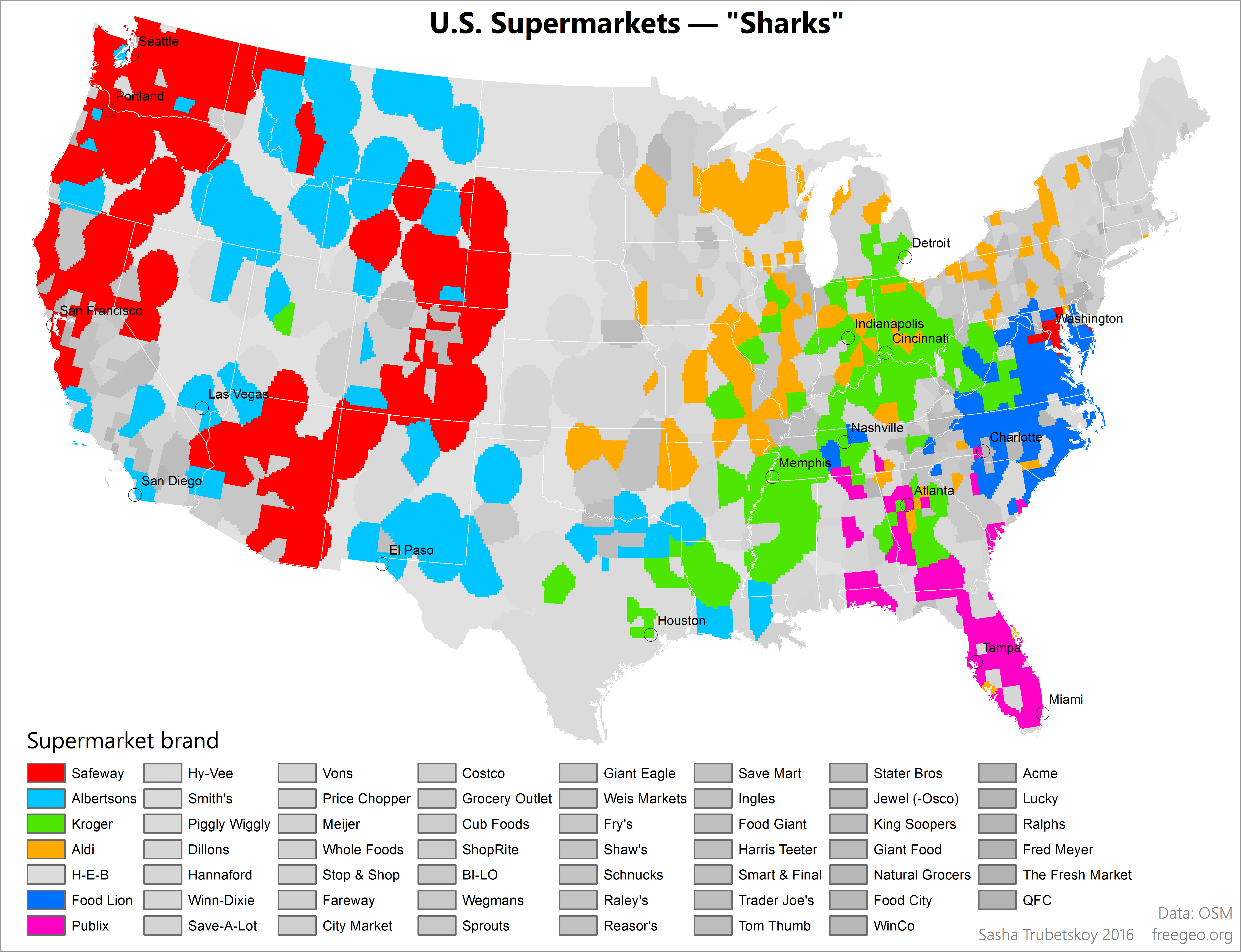Us Supermarket Turf – Sasha Trubetskoy - Whole Foods In Florida Map