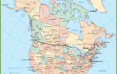 Usa And Canada Map - Large Printable Map Of Canada