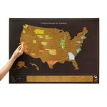 Usa Scratch Map | Interactive Travel Chart | Uncommongoods   Texas Scratch Off Map