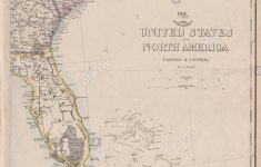 Usa South East. Florida Georgia Carolina Coast Bahamas. Ettling - Map Of Florida And Bahamas