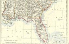 Usa: South East: Florida Georgia South Carolina Mississippi Alabama – Map Of Alabama And Florida