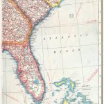 Usa: South East: Florida North Carolina South Carolina Georgia, 1920   Florida North Map