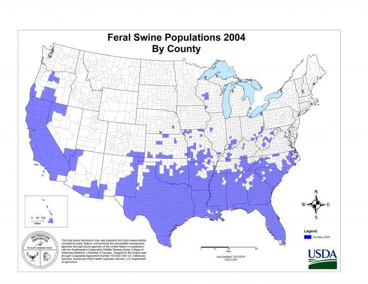 Usda Aphis History Of Feral Swine - Usda Aphis History Of Feral Swine In The Americas Florida Wild Hog Population Map 1 728x562 