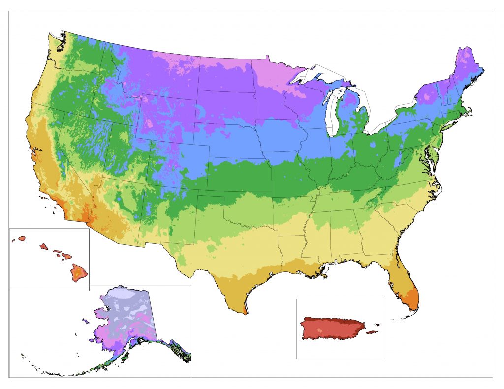 Usda Cold Hardiness Map / Zone Finder - Florida Building Code Climate