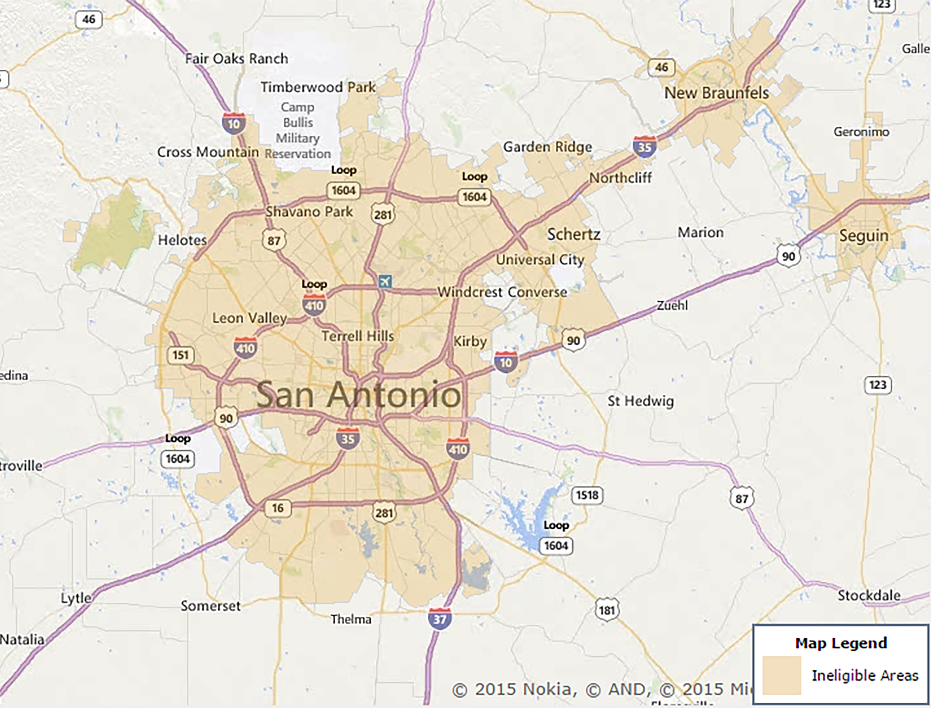 Usda Eligible Communities In San Antonio, Tx | Premier Living - Usda Property Eligibility Map Texas