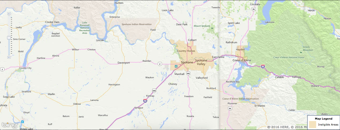 Usda Rural Development Loan - Spokane, Wa - Usa Home Financing - Usda Eligibility Map Texas