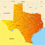 Vector Color Map Of Texas State. Usa Royalty Free Cliparts, Vectors   Free Texas State Map