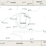 Vector Map Of Colorado Political | One Stop Map   Printable Map Of Colorado