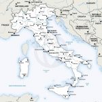Vector Map Of Italy Political In 2019 | Free Printables | Pinterest   Printable Map Of Italy