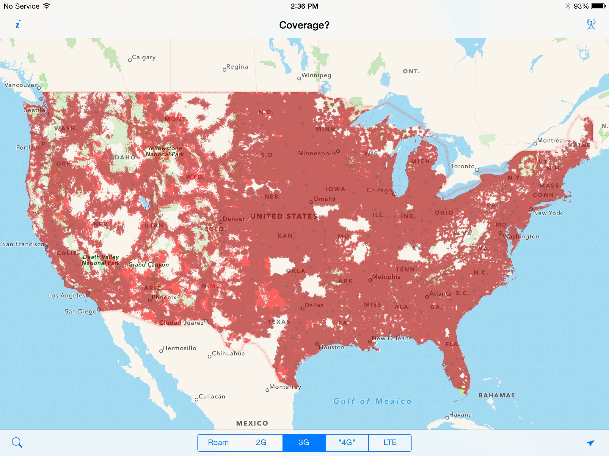 Verizon Wireless Coverage Map California - Printable Maps