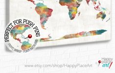 Very Large Custom World Map Print Or Printable World Map Art | Etsy - Large Printable World Map