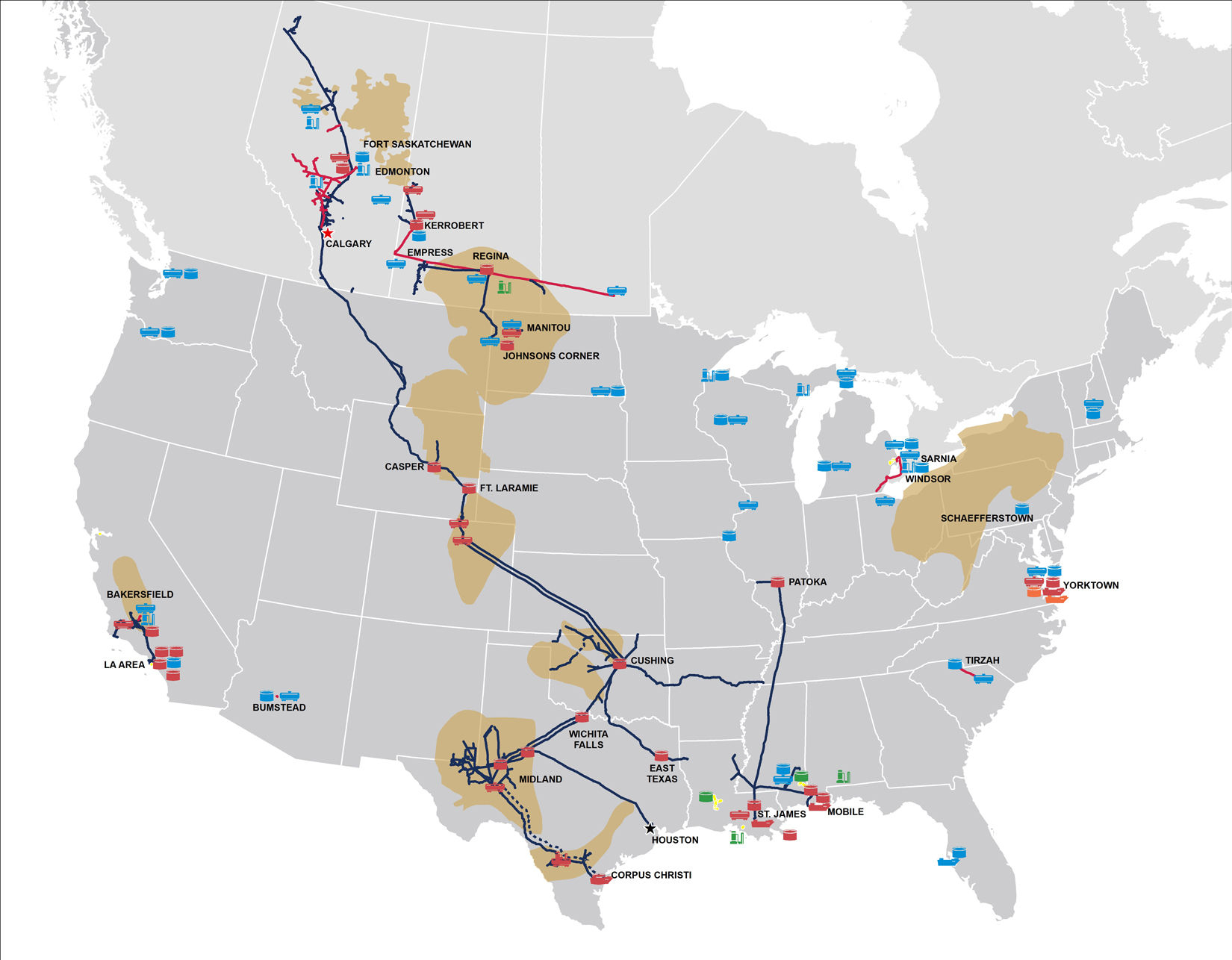 View Our Assets | Plains All American Pipeline - Texas Pipeline Map