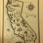Vintage California Map Print / Ca Map Wall Art / State Home Decor | Etsy   California Map Wall Art