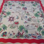 Vintage Florida State Map Tablecloth Linen 1950S/1940S | Pinterest   Vintage Florida Map Tablecloth