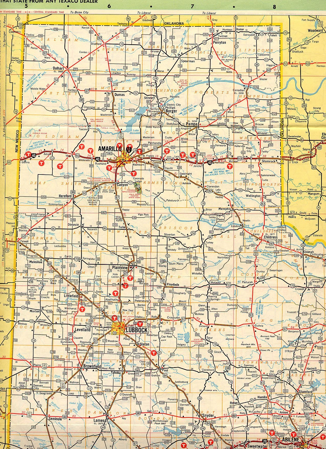 Vintage Pictures Of The Panhandle Of Tx - Yahoo Image Search Results - Yahoo Map Texas