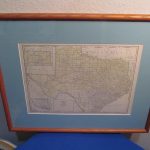 Vintage Texas Map ! Framed And Matted ! | #1933709840   Vintage Texas Map Framed