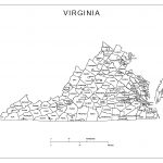 Virginia Labeled Map   Virginia County Map Printable