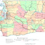 Washington Printable Map   Printable Map Of Seattle Area