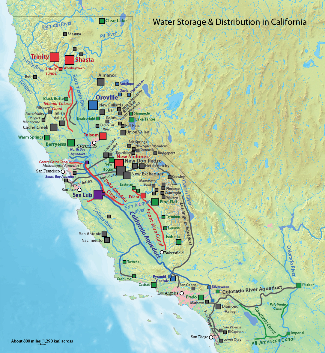 Water Issues In California | Kleinman Center For Energy Policy - California Reservoirs Map