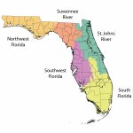 Water Management Districts | Florida Department Of Environmental   Florida Watershed Map